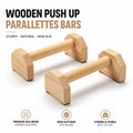 Wooden Push up Bars Parallettes Set
